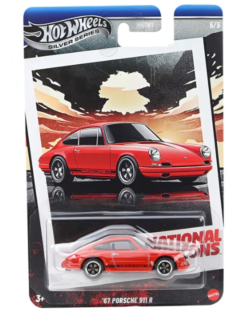 Hot Wheels SILVER SERIES Arabalar Özel Seri 67 PORSCHE 911 R HRT81